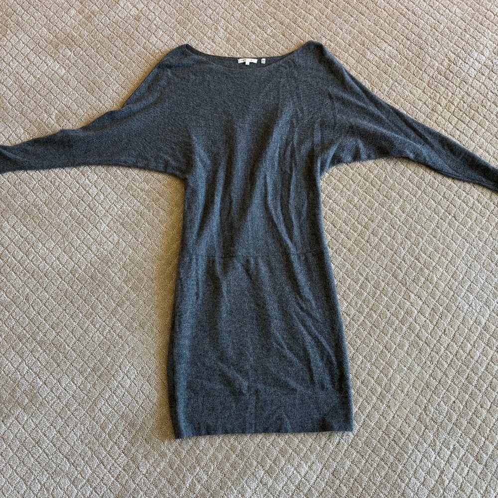 Vince Gray Cashmere Sweater Dress Size XS